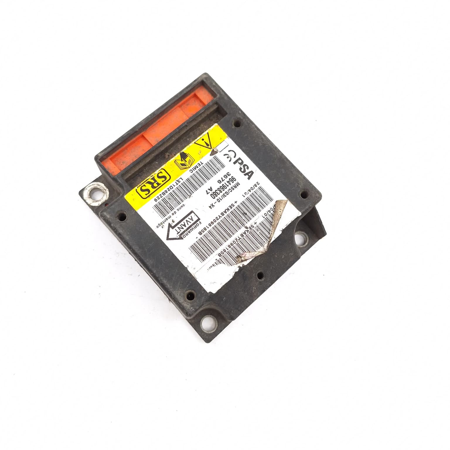 Airbag control module Citroen C5 (DC, DE, RC, RE) 2001–2008 9641968380 – 1