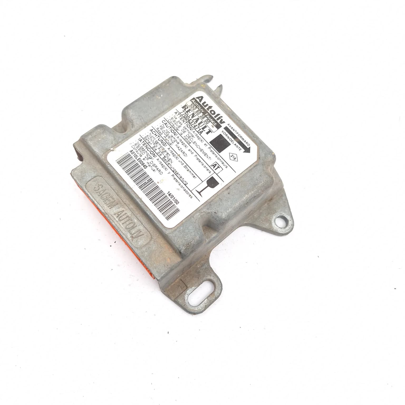 Airbag control module Renault SCENIC 1 / MEGANE Scenic (JA0/1) 1996–2003 7700437471A – 1